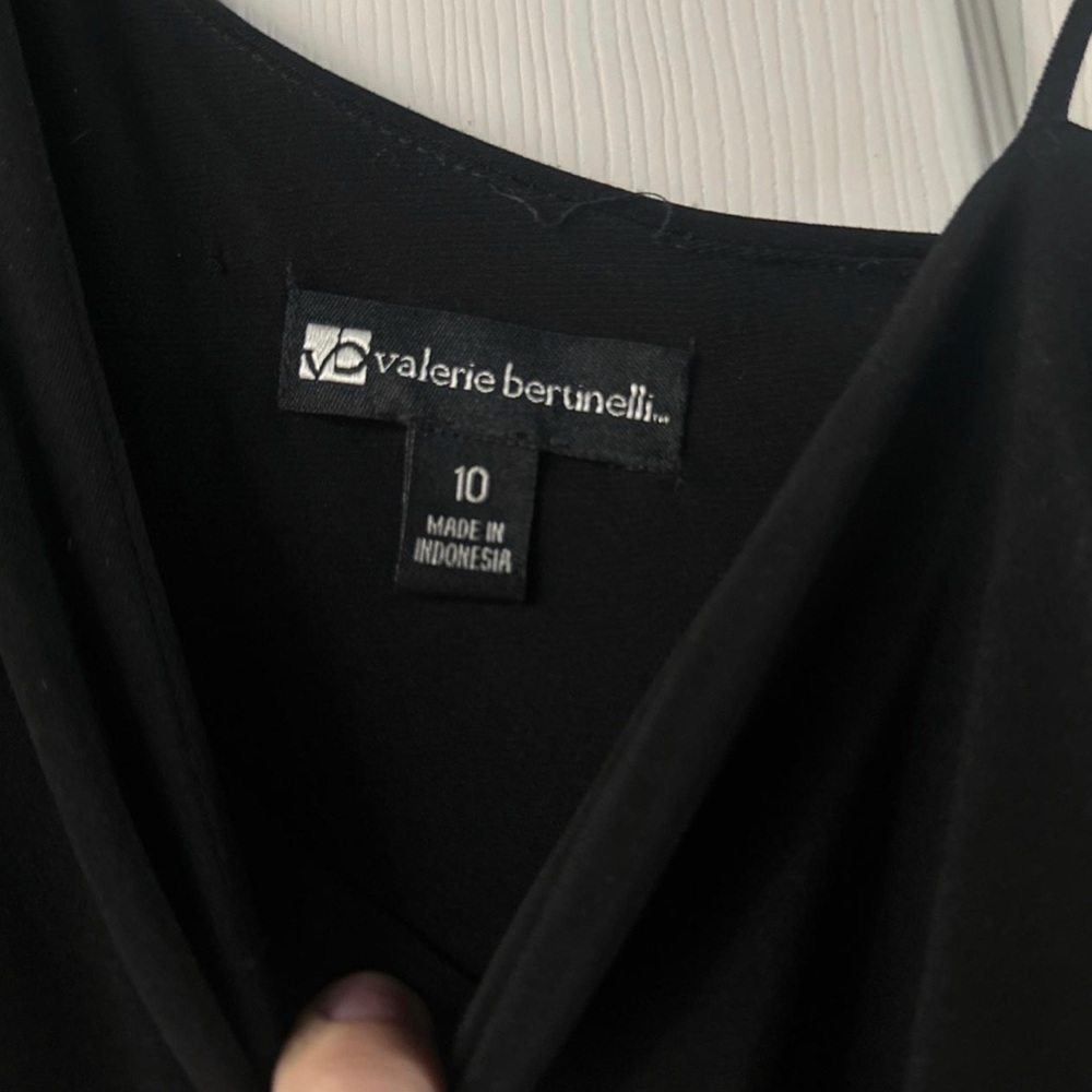 women’s size l0 Valerie Bertinelli black one-shoulder dress. - Picture 3 of 3